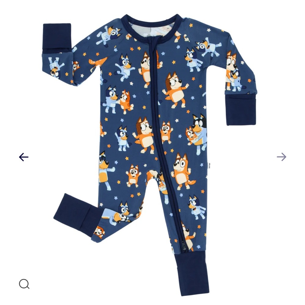 Little Sleepies Bluey Dance Mode Zippy NWT (never removed from plastic)